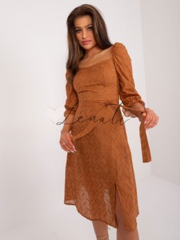 Sukienka-LK-SK-509372.45-jasny brązowy LAKERTA