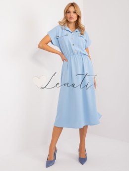 Sukienka-DHJ-SK-19002.28-jasny niebieski ITALY MODA