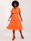 Sukienka-DHJ-SK-13162-1.60-pomarańczowy ITALY MODA