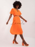 Sukienka-DHJ-SK-13162-1.60-pomarańczowy ITALY MODA
