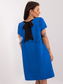 Sukienka-WN-SK-8271.99-ciemny niebieski RUE PARIS