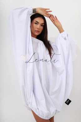 Oversize'owa sukienka hiszpanka biała