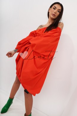 Oversize'owa sukienka hiszpanka pomarańczowa