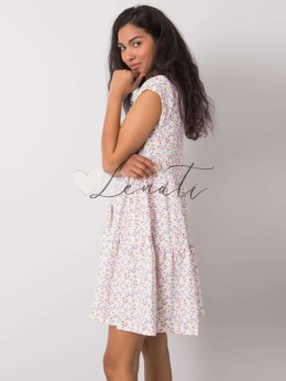Sukienka-D50051Z30268-biało-różowy Factory Price