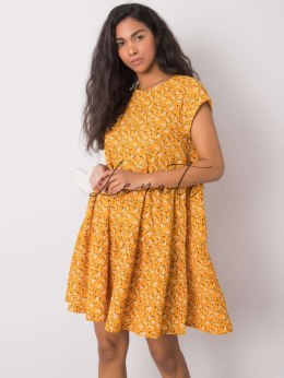 Sukienka-D50051Z30268-ciemny żółty Factory Price
