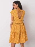 Sukienka-D50051Z30268-ciemny żółty Factory Price
