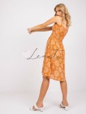 Sukienka-D73771M30314A-ciemny pomarańczowy Fresh Made