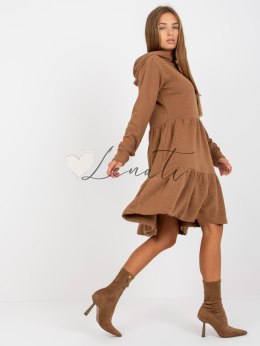 Sukienka-D10027C30287A6-brązowy Fresh Made