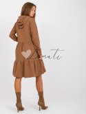 Sukienka-D10027C30287A6-brązowy Fresh Made