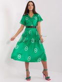Sukienka-DHJ-SK-17260.90-zielony ITALY MODA