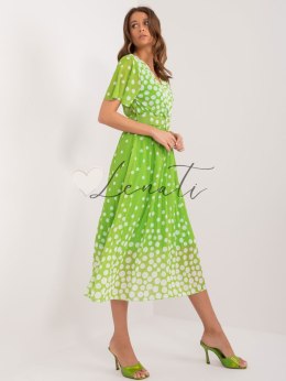 Sukienka-DHJ-SK-11331-6.39-jasny zielony ITALY MODA