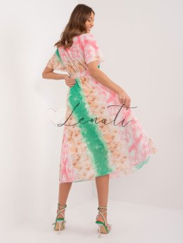 Sukienka-DHJ-SK-15967-2.86-jasny różowy ITALY MODA