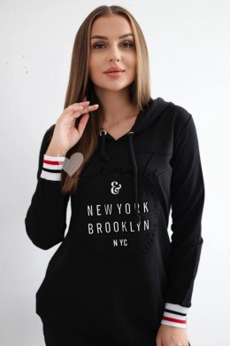 Sukienka sportowa z kapturem Brooklyn czarna