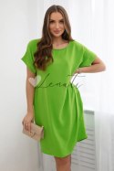 Sukienka z kieszeniami jasno zielona